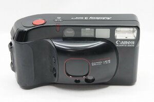 【アルプスカメラ】Canon キヤノン Autoboy 3 QUARTZ DATE ブラック 35mmコンパクトフィルムカメラ 230317d