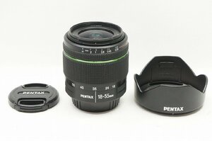 【適格請求書発行】訳あり品 ペンタックス smc PENTAX DA 18-55mm F3.5-5.6 AL WR Kマウント AF APS-C フード付【アルプスカメラ】231210h