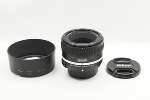 【適格請求書発行】美品 Nikon ニコン AF-S NIKKOR 50mm F1.8G Special Edition 単焦点レンズ フード付【アルプスカメラ】240419z