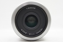 【適格請求書発行】美品 Nikon ニコン 1 NIKKOR 18.5mm F1.8 シルバー 1マウント ミラーレス 元箱付【アルプスカメラ】240420y_画像4