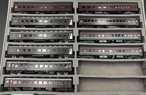 Nゲージ　鉄道模型　メーカーMIX（KATO+メーカー不明） 客車　おまとめ　10両セット　コレクション　LC2837-5