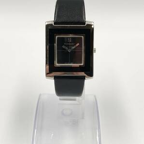 イヴサンローラン 腕時計 5920-H18300 Y 黒文字盤 メンズ YVES SAINT LAURENT クォーツ アナログ 2針 YSL 電池未交換の為、現状不動 C354の画像1