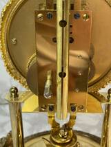ケルン（kern）　ガラスドーム 置き時計　アンティーク　置時計 回転振り子 ドイツ製　ジャンク_画像5