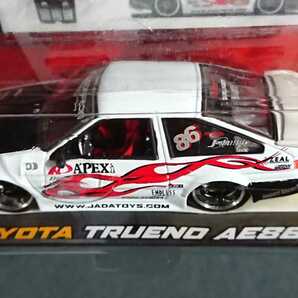 1/64 JADA TOYS トヨタ トレノ AE86 ホワイト スプリンター 旧車の画像2