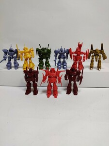 食玩 ミニプラ ガンプラ 当時物 ガンダム プラモデル 元祖 フィギュア 美品 セット 森永チョコスナック 機動戦士ガンダム 1/300 MSV