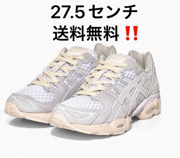 ENNOY × Asics Gel-Nimbus 9 ホワイト/クリーム 27.5センチ