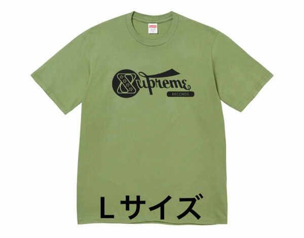 シュプリーム レコード Tシャツ モス Lサイズ