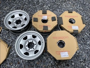 【新品】ランドクルーザ 70 スチール ホイール 5本セット トヨタ純正 60 70 80 90 95 78 16x6.0 139.7/6穴 ＋0 プラド ハイエース ランクル