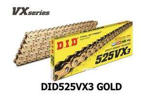 # new product!DID chain 525VX3 110L( Gold plating )X ring seal chain calking joint attaching new goods 