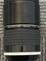 #387 美品 カメラレンズ Nikon ニコン ED AF NIKKOR 180mm 1:2.8 現状品_画像6