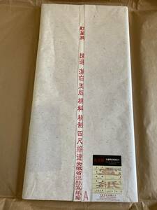 2011年製 紅星牌 揀選潔白玉版綿料精製綿連 100枚 （検索書 書道 古紙 唐紙 宣紙 中国紙 画仙紙 本画仙 紅星牌）