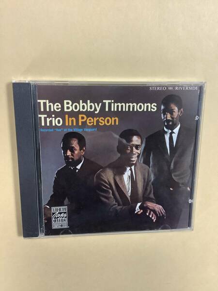 送料無料 BOBBY TIMMONS TRIO「IN PERSON」輸入盤