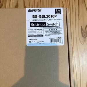 [ unopened ]BUFFALO juridical person oriented Giga correspondence PoE Layer2 Smart Lite switch 16 port BS-GSL2016P (64-3794-86)