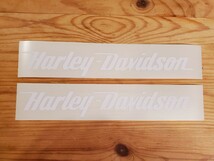 【送料無料!!】ハーレーダビッドソン ステッカー白 Harley-Davidson デカール_画像1