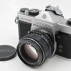 【行董】AA153BOM73 PENTAX ペンタックス SP 一眼レフカメラ フィルムカメラ Takumar 1:1.4 50mm 単焦点レンズ 光学機材の画像1