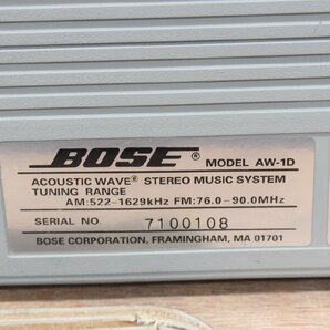 【行董】AF036BOT02 BOSE ボーズ ACOUSTIC WAVE STEREO MUSIC SYSTEM AW-1D アコースティック ウェーブ ステレオ CDラジカセ CDプレイヤーの画像4