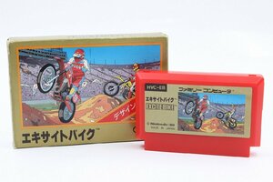 【行董】AA000BOM84 ☆美品☆ FC ファミコン 『エキサイトバイク』 ソフト 箱付き 動作確認済み Nintendo 任天堂 レトロ ゲーム ※レタパ※