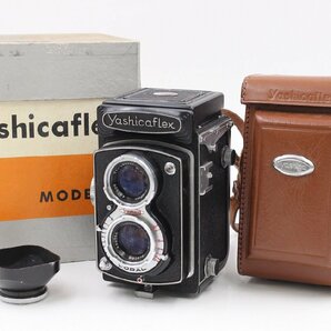 【行董】AA180BOM94 YASHICA ☆美品☆ Yashicaflex ヤシカフレックス 二眼レフカメラ 中判カメラ フィルムカメラ 昭和レトロ 箱 ケース付きの画像1