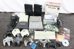 【行董】AZ000BOT11 大量テレビゲームまとめ プレステ PS2 64 ドリームキャスト ディスク コントローラー バイオハザード HUNDRED SWORDS