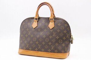 【行董】AA184BOM16 LOUIS VUITTON ルイヴィトン モノグラム アルマ ハンドバッグ ブランドバッグ 南京錠付き ファッション