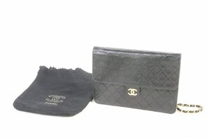 【ト足】CA120CAA1F CHANEL シャネル マトラッセ ココマーク ラムスキン ショルダーバッグ