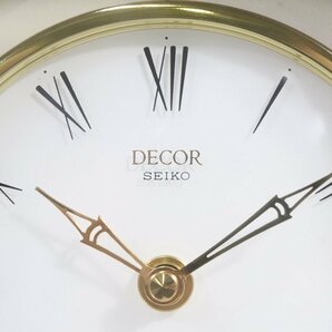 ◎【ト足】CC393CTT62 美品 SEIKO セイコー DECOR デコール 置時計 時計 文字盤 電池式 クォーツ インテリアの画像2