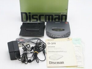 【行董】EC000ABY71 SONY ソニー Discman ディスクマン D-311 CDウォークマン CDプレーヤー ブラック オーディオ機器 元箱付き 取説付き