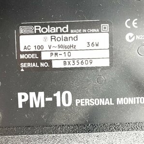 【ト萬】RD000RNX143 Roland 電子ドラム用 アンプ内蔵スピーカ PM-10 Personal Monitor for V-Drums エレドラ スピーカー 通電確認済みの画像3