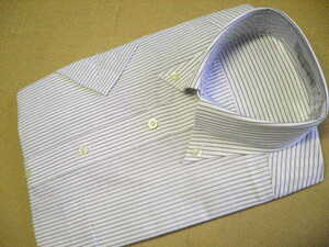 FARAGO ファラーゴ*サイズ S 37-半袖*高級Yシャツ 形態安定加工
