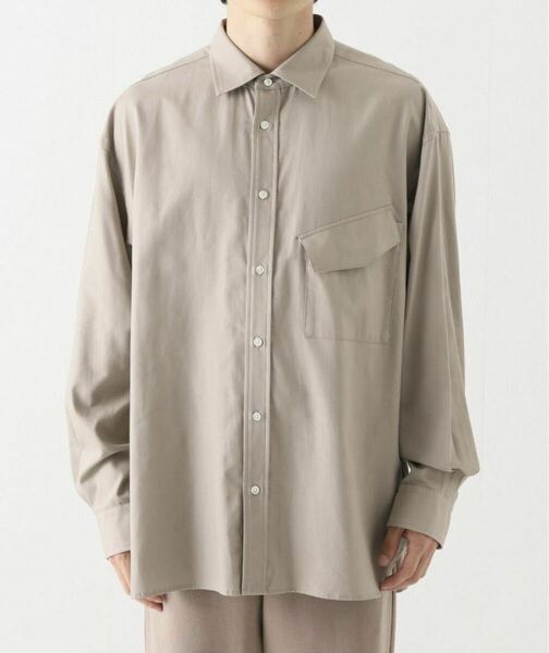 NO. DIAGONAL POCKET SHIRT オーバーサイズ 長袖シャツ