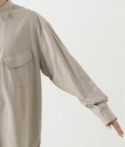 NO. DIAGONAL POCKET SHIRT オーバーサイズ 長袖シャツ_画像4