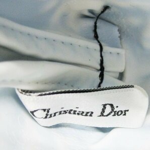 中古・激レア【Christian Dior クリスチャン・ディオール】鏡付コスメポーチ 化粧ポーチ スズラン柄 ネイビー MADE IN USAの画像7