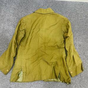 【H11407OR】 1円～ 旧日本軍 軍服 帽子 セット 将校用軍帽 ジャケット 破れあり 当時物 レトロ ミリタリー 軍隊 陸軍 兵隊 の画像8