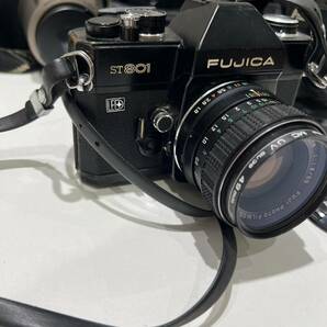 【ND-2392a】1円スタート カメラおまとめ FUJICA ST801 富士フィルム 通電動作未確認 ジャンク品 ヴィンテージ 保管品の画像8