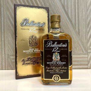 rm) Ballantine's バランタイン 12年 ベリーオールド 750ml 青青旗 スコッチ ウイスキー アルコール お酒 ※未開栓 箱付