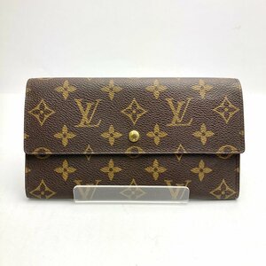 rm) LOUIS VUITTON ルイヴィトン モノグラム ポルトフォイユ・インターナショナル 3つ折り 長財布 M61217 USED ベタつき/使用感有 現状渡し