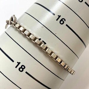 rm) TIFFANY&Co. ティファニー SV925 ベネチアン ブレスレット シルバー 重量:約15.9g 腕周り:約17cm アクセサリー ※中古の画像9