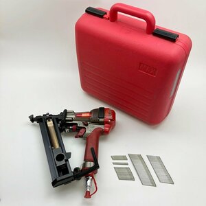 A）MAX マックス スーパーネイラー HS50A/KB50TO エアー工具 中古品 USED 現状渡し 工具 エアーツール ケース付き 動作確認品