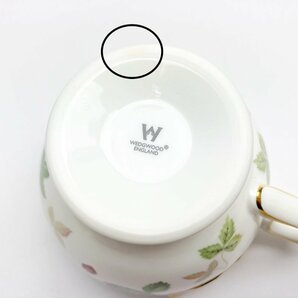 rm)ウェッジウッド WEDGWOOD ワイルド ストロベリー カップ＆ソーサー ペア ブランド食器 洋食器 ※未使用/保管品 シール付きの画像6