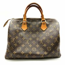 rm) LOUIS VUITTON ルイヴィトン モノグラム スピーディ30 M41526 ハンドバッグ ミニボストン SP1928 ※中古 経年保管品 カデナ付 鍵欠損_画像1