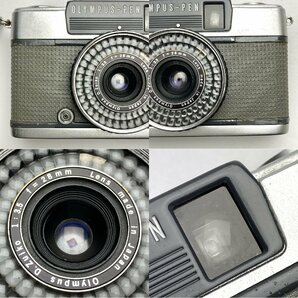 rm) 【ジャンク扱い】 OLYMPUS-PEN オリンパス ペン フィルム カメラ EE-2 1:3.5 f=28mm Lens MADE IN JAPAN 中古 USED 現状渡しの画像4