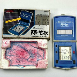 A)BANDAI バンダイ LCD レトロゲーム ソーラーパワー 天国と地獄 箱付 動作確認済 中古の画像1