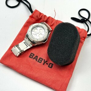 rm)CASIO カシオ Baby-G MSG-300 G-ms デジアナ ホワイト 腕時計 腕周り14.5cm 袋付 中古の画像8