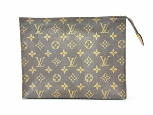 A) LOUIS VUITTON ルイヴィトン モノグラム ポッシュトワレット26 M47542 881TH ヴィンテージ YKKファスナー 訳あり 中古