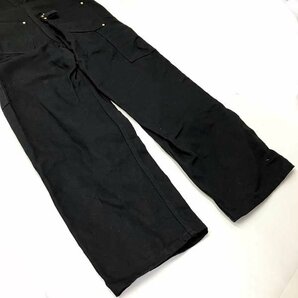 t)カーハート Carhartt オーバーオール 100135 R01-BLK 32×30 ブラック×ゴールド金具 コットン100％ メンズ 中古の画像7