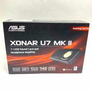 t)ASUS Xonar U7 MKII ヘッドホンアンプ内蔵&7.1ch USBサウンドカード 114dB ブラック 中古 ※簡易動作確認済み 箱/取扱説明書/ケーブル有の画像7