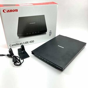 t) Canon Canon flatbed scanner -CANOSCAN LIDE400 black CSLIDE400 high speed scan consumer electronics used * simple operation verification ending box / other equipped 