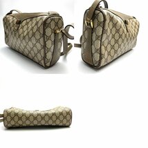 rm) GUCCI グッチ オールドグッチ シェリーライン ショルダーバッグ 89.02.017 PVCレザー GG柄 ベージュ系 紙タグ ※中古 経年保管品_画像3