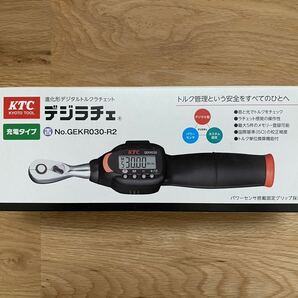 新品未使用/送料無料 KTC デジラチェ (ラチェットヘッドタイプ) 6.3sq (充電式) GEKR030-R2の画像2