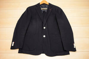 Mitsumine ミツミネ 2釦 コットン 紺 スプリング テーラード ブレザー ジャケット L 春 (R0040601)